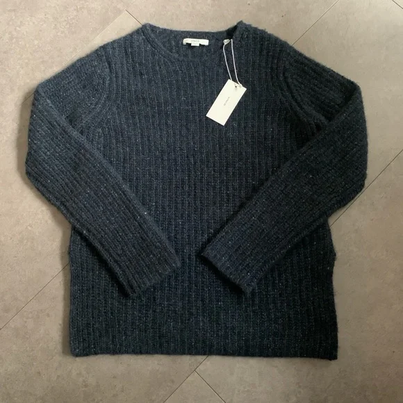 NWT Vince 100% Cashmere Sweater in Indigo - Picture 7 of 8